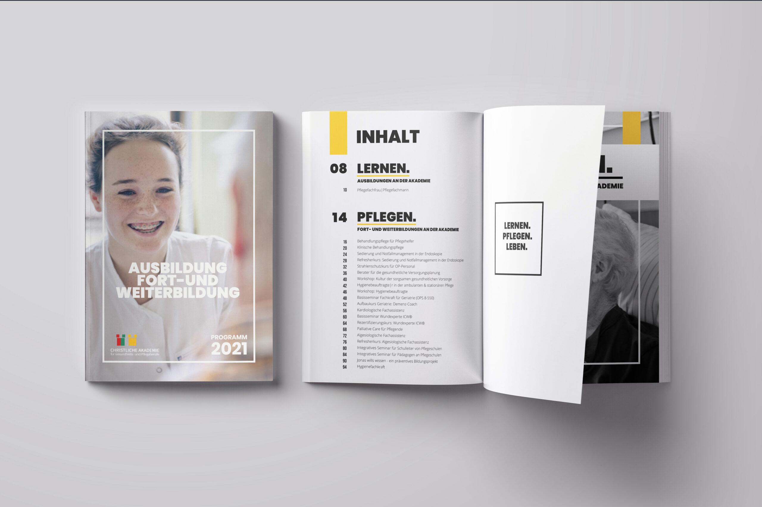 Christliche Akademie für Gesundheits- und Pflegeberufe Halle. Corporate Design Leipzig. Illustration Leipzig. Grafikdesign Leipzig. The C/A Studio. Charlie Grashoff. Videoproduktion in Leipzig.