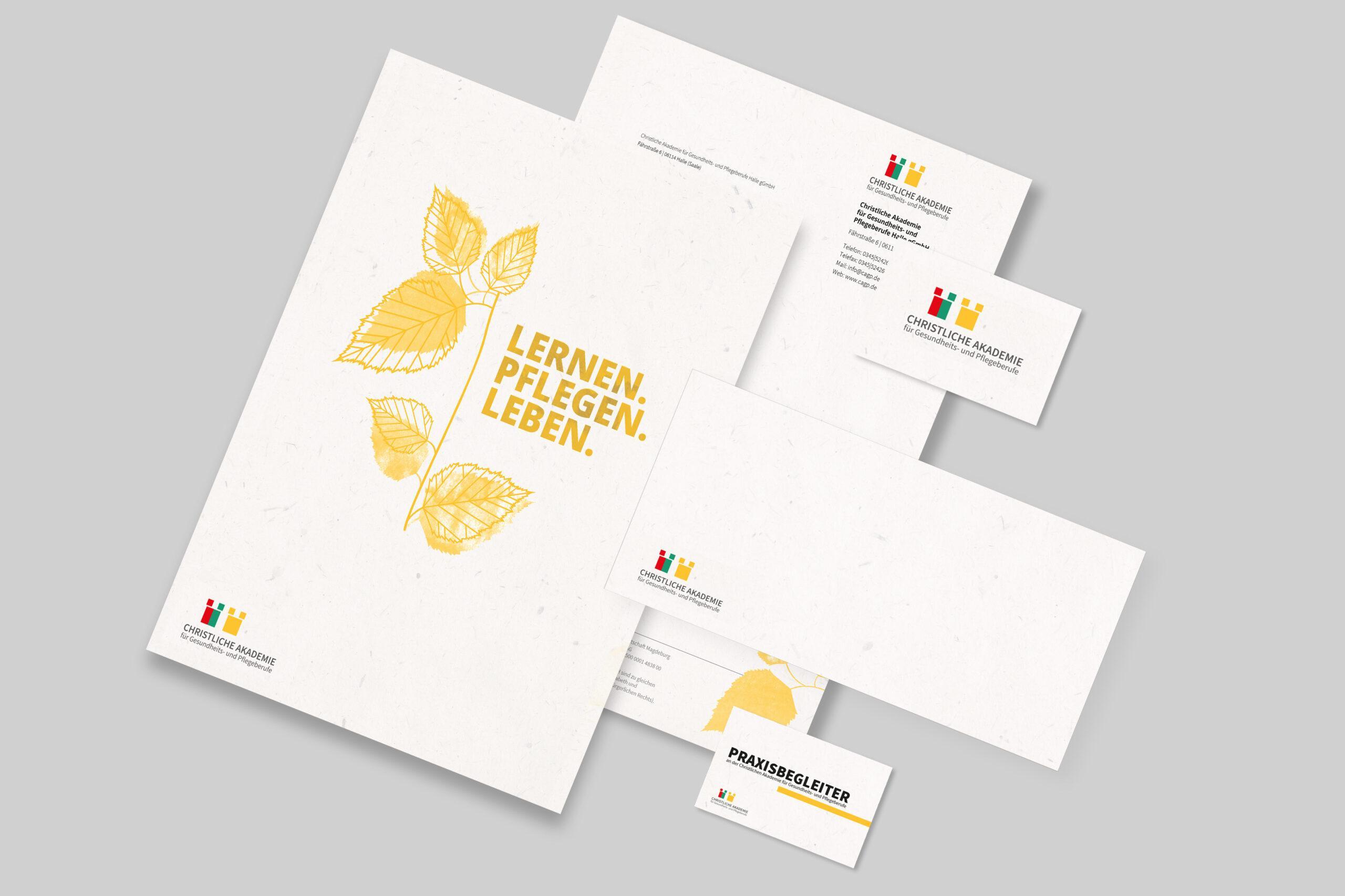 Christliche Akademie für Gesundheits- und Pflegeberufe Halle. Corporate Design Leipzig. Illustration Leipzig. Grafikdesign Leipzig. The C/A Studio. Charlie Grashoff. Videoproduktion in Leipzig.