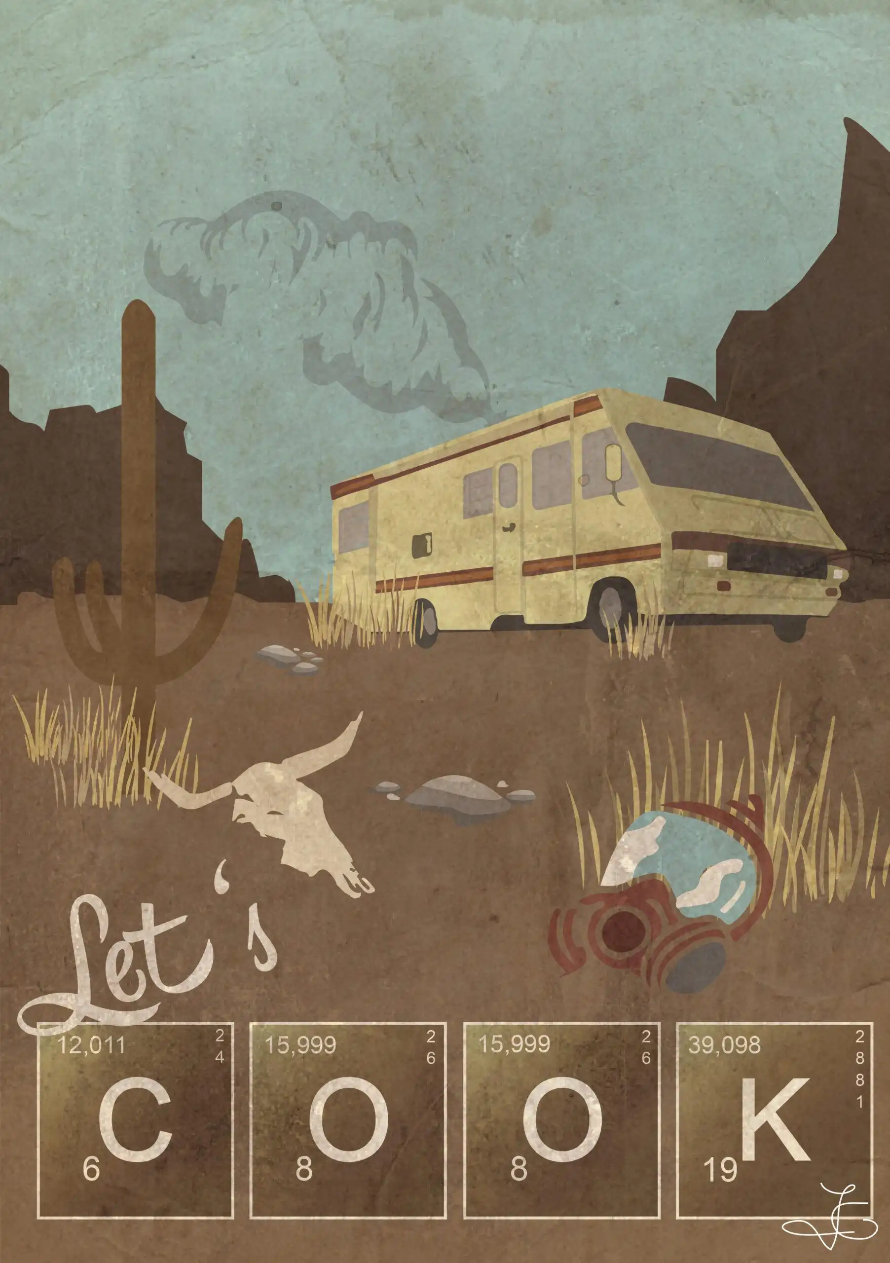 Breaking Bad. Artwork. Illustration Leipzig. Grafikdesign Leipzig. Illustration Halle. Grafikdesign Halle. The C/A Studio. Charlie Grashoff.