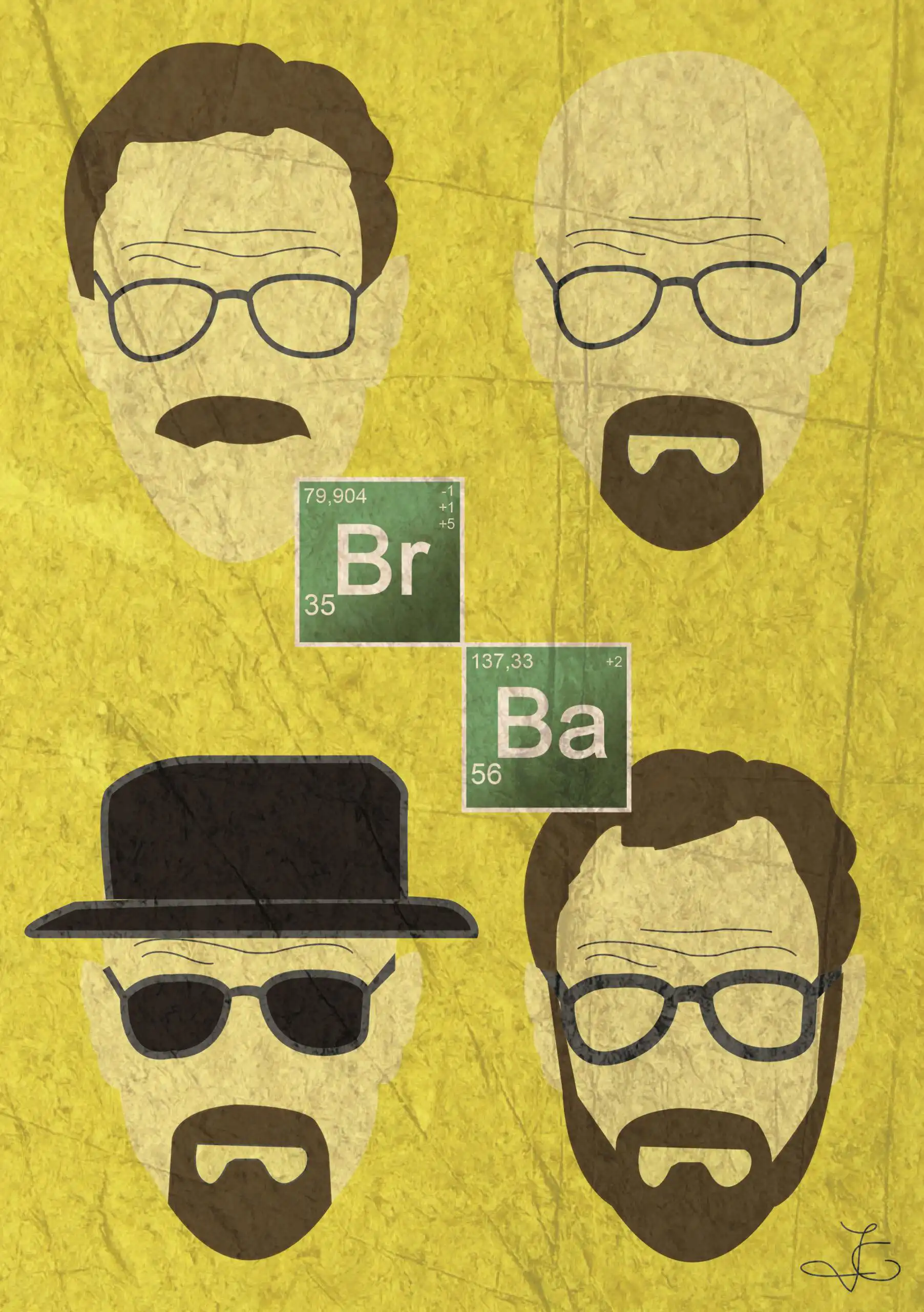 Breaking Bad. Artwork. Illustration Leipzig. Grafikdesign Leipzig. Illustration Halle. Grafikdesign Halle. The C/A Studio. Charlie Grashoff.